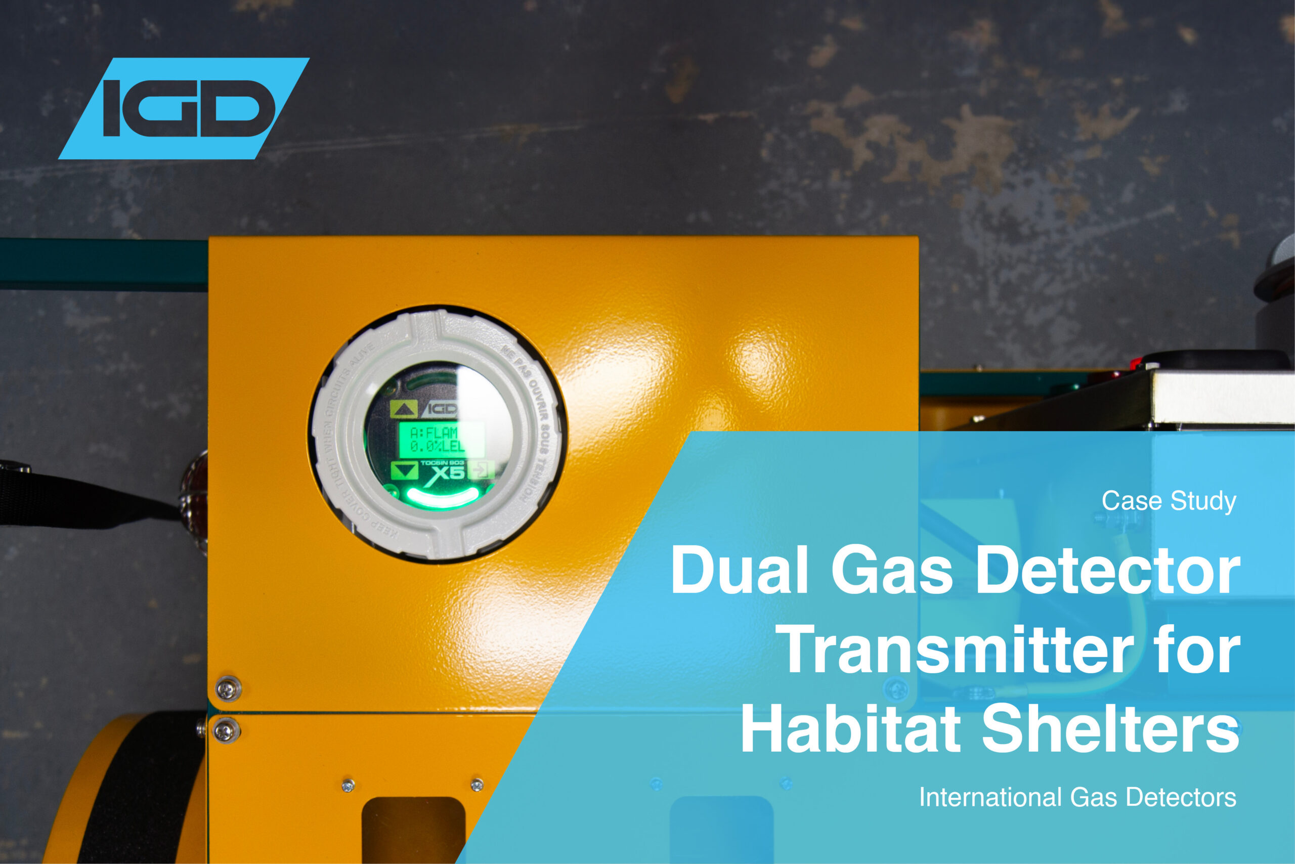 Dual Gas Detector Transmitter for Habitat Shelters